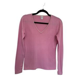BR 100% cashmere Sweater Size S Pink Old Money Aesthetic Style